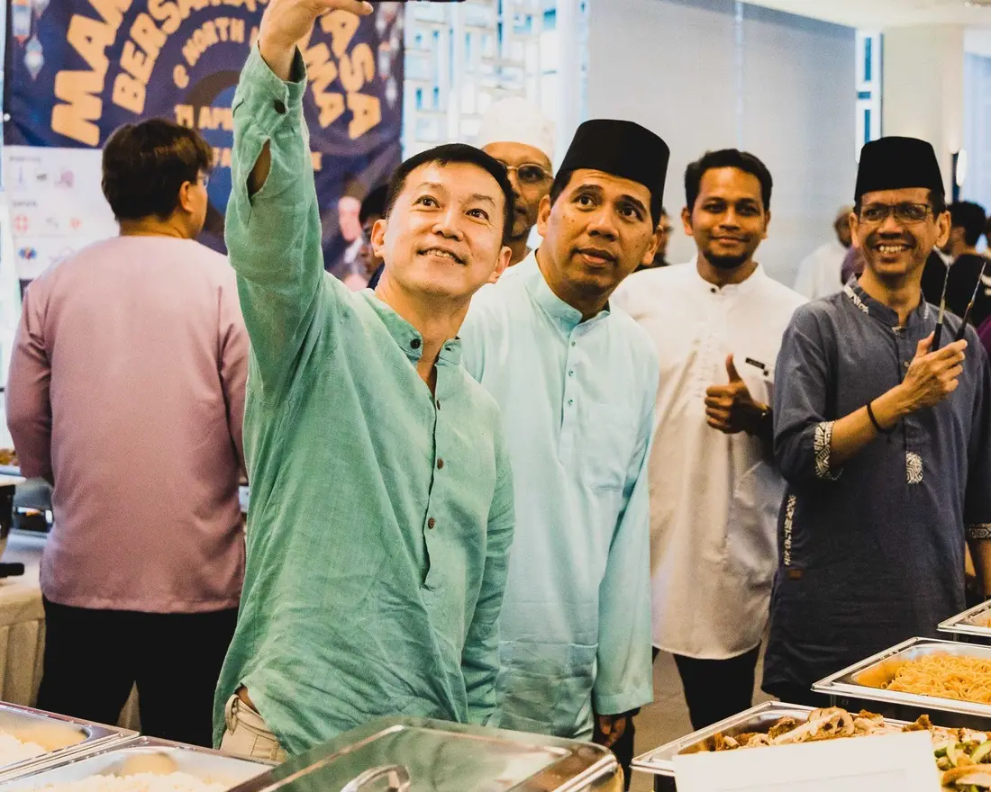 Muslim catering spread prepared by Muslim-owned stalls in Singapore